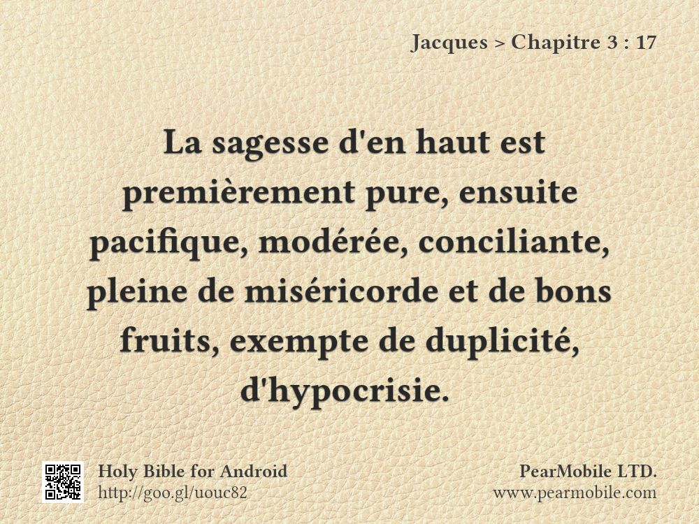 Jacques, Chapitre 3:17